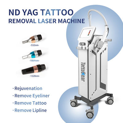 1320nm 1064nm 532nm Q Switch Nd Yag Laser Mesin Penghapusan Tato Carbon Peeling Mesin Peremajaan Kulit