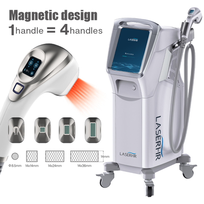 Mesin Penghilang Rambut Laser Dioda Permanen 4 In 1 Daya Tinggi Ukuran Spot yang Bisa Disesuaikan